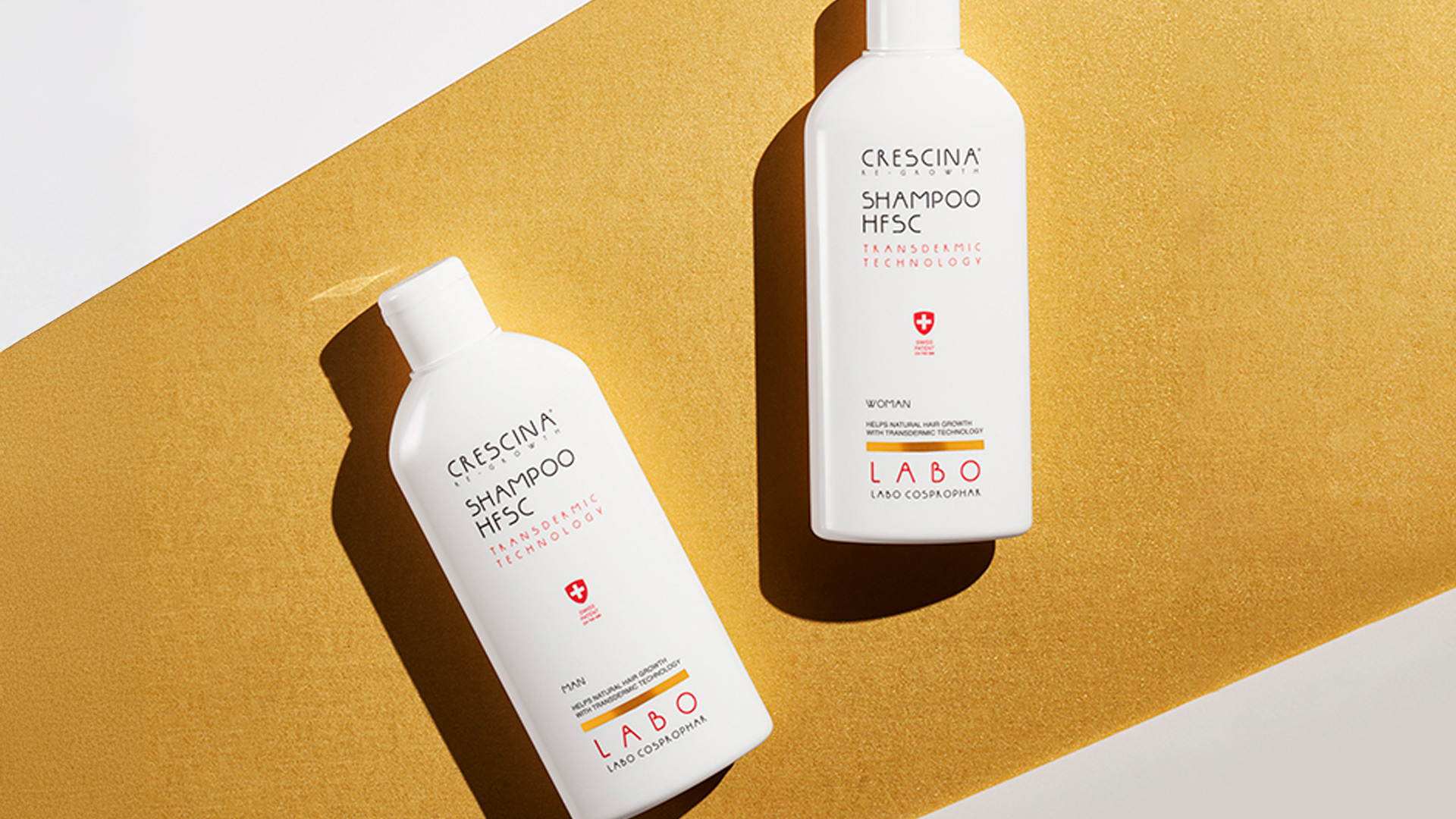 Crescina HFSC Shampoo for Women and Man Bottles